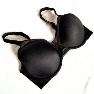 Bali Black Light Illusion Full Coverage Bra 34D